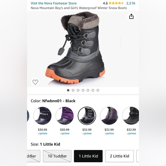 Kids Snow Boots -New without tags. - Picture 5 of 5